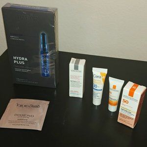 Beauty Sample Lot (6)! Babor Hyrda Plus, Natura Bisse, La Roche-Posay, Cervae